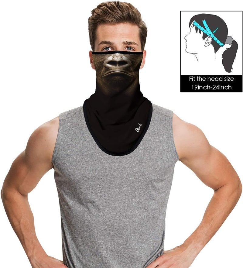 Obacle Bandana Face Mask with Ear Loops Neck Gaiter Face Mask Scarf Face Cover for Men Women - Image 2